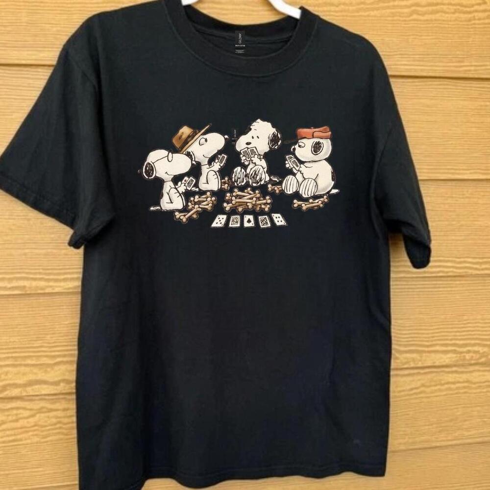 Black Snoopy Graphic Tee